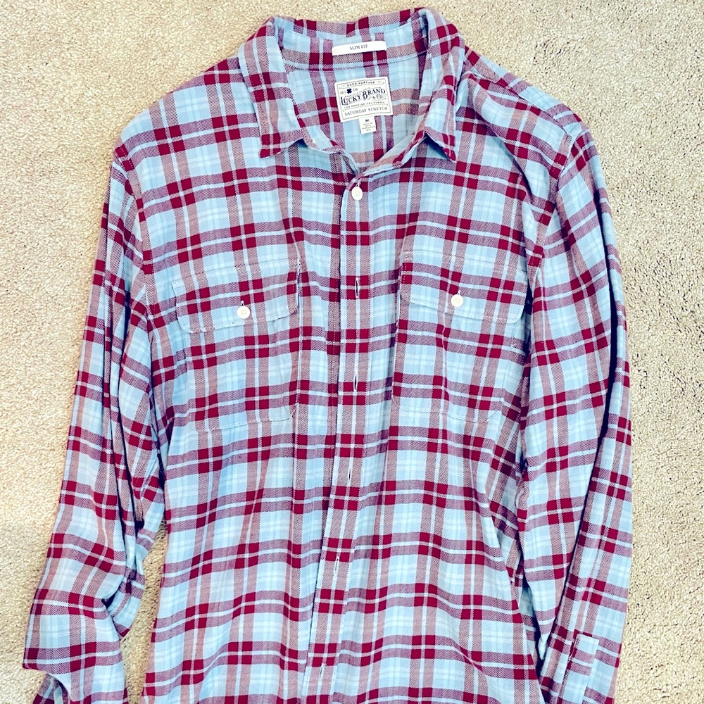 Lucky Brand Men’s Plaid Shirt - size M